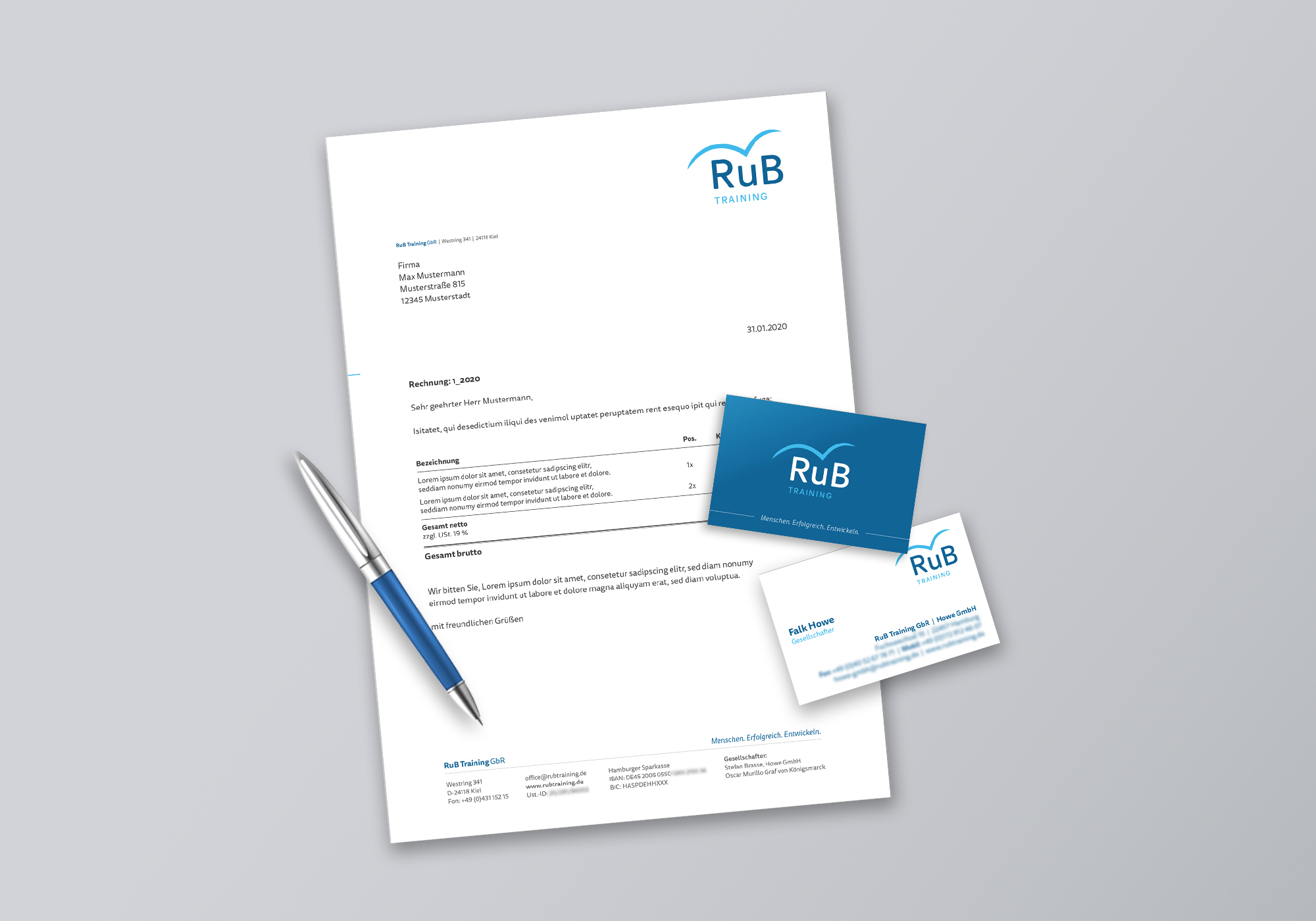 RuB Visitenkarte & Briefpapier